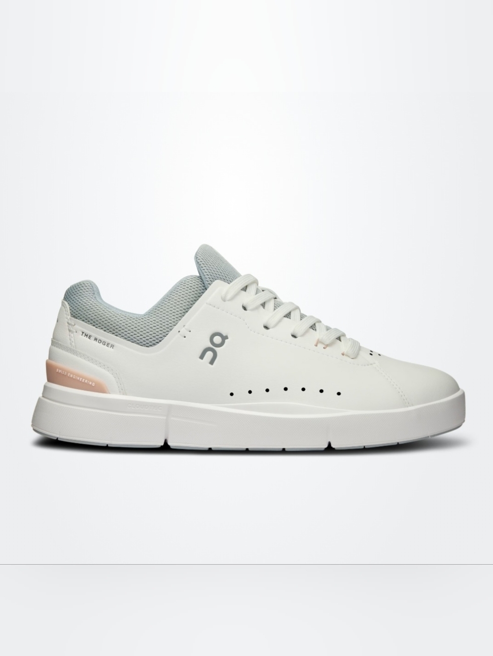 Size 9.5 - ON Women's The Roger Advantage ROSE/WHITE
